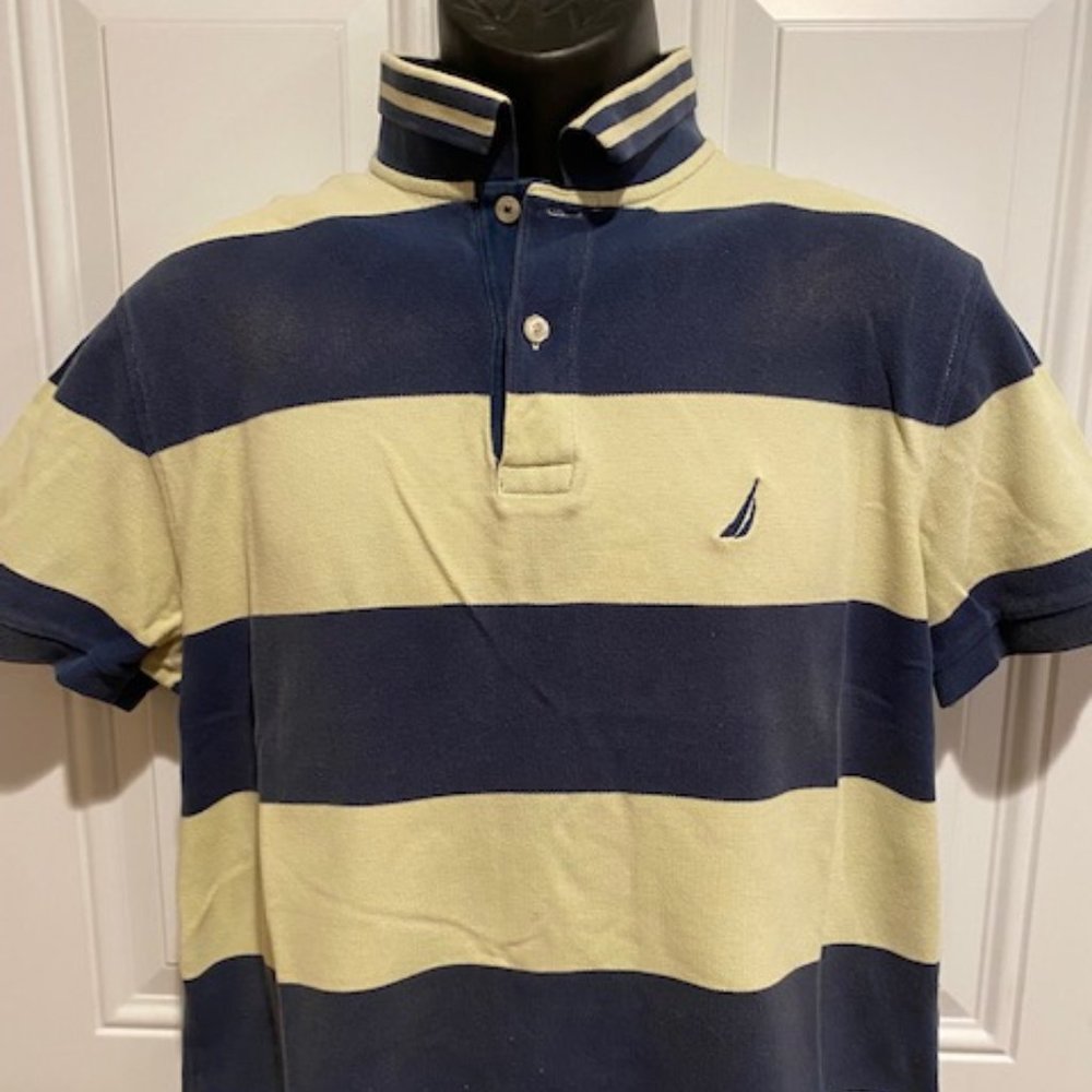 Nautica Polo Blue and yellow